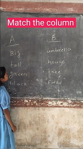 Match the column with adjectives/adjective english grammar/column matching A with B#adjectiveshorts