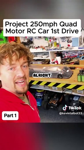 First Drive of the 250mph Quad Motor RC Car