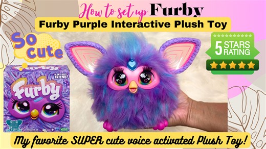Watch How to set up my SUPER CUTE interactive Furby Purple Plush Toy #toys on Amazon Live