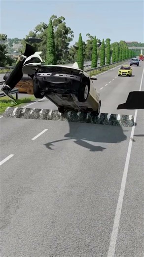 Long Colourful Car & High Jump Breaker - BeamNG.drive #shorts #shortsfeed #ytshorts