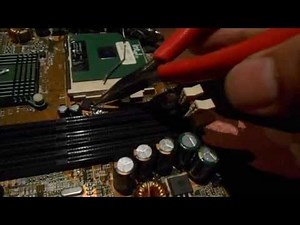 Easy desoldering of motherboards mosfet and transistor