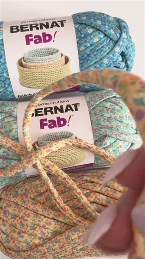 Yarnspirations on Instagram: "Feelin' fab, might stitch 100 of these later 🌸 Video & stitching by: RepeatCrafterMe Yarn: Bernat Fab! #NewYarn #floraltattoo"