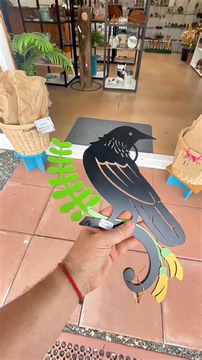 Outdoor metal fence topper Tui | New Creation