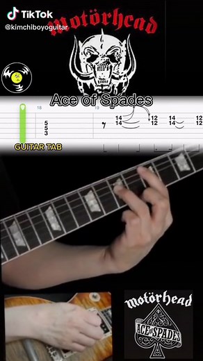 Motorhead - Ace of Spades Guitar Tab Cover Tutorial
