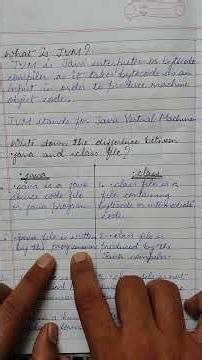 #DIFFERENCE BETWEEN . JAVA AND . CLASS FILE IN JAVA AND BASIC DEFINITION OF JVM