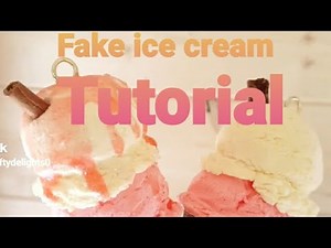 Fake ice cream scoop tutorial. Easy diy crafts for your candy tree.