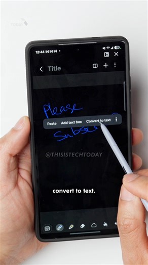 Did you know you can convert your handwriting on the Samsung Galaxy S25 Ultra to text? Here’s how. | This Is Tech Today