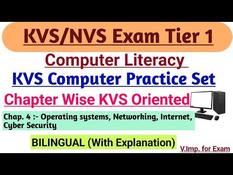 KVS /NVS Computer Literacy || Practice set || Chapter 4