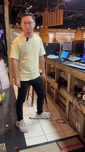 How to use 1 keyboard and mouse to control 2 computer? #mousewithoutborders #VIArefurbished #ReduceYourCost #BuyUsedCommercialComputers #Viral #fyp #teamVIA