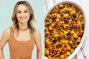 Giada's Family Stuffing Recipe Only Takes 20 Minutes to Prep—and Fans Say "It's the Best You Will Ever Have"