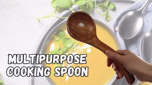 Wooden Ladle for Soup, Long Handle Wood Ladle Spoon Large Wooden Soup Ladel Cooking & Serving Spoon Utensils for Kitchen Cookware