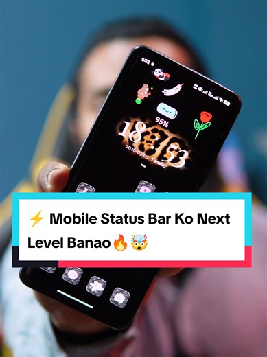 Status Bar Ko Next Level Banao! 🤯🔥 #micowidget #aesthetic #Android #widget #homescreen @mico_widget