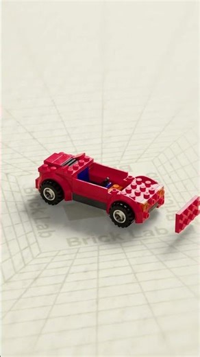 Building a LEGO Sports Car 3D Animation | Timelapse Render #lego #legomoc