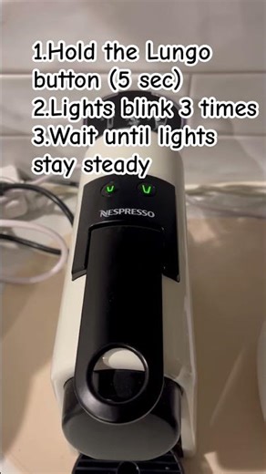 How to Reset Nespresso Capsule Machine | Essenza Mini #quick #reset #capsulemachine