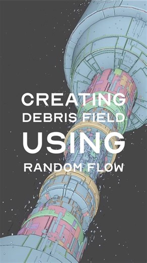 Ian Lloyd Dela Cruz on Instagram: "Even small random animated things going around your models can add some needed interest in the scene. This is exactly what the Random Flow add-on in Blender is capable of doing. Starting with a preset and some small modifications in the redo parameters will give you the simplest geometry that can give the illusion of being a debris field in a dilapidated space station or whatever sci-fi structure you may have. It's all about using the random operators and layer
