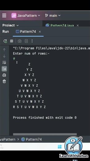 👉 Java Star Pattern Program 🔥 | Easy Trick to Print Patterns in Java (Beginner Friendly) #coding