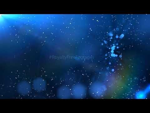 Blue moving background video | Sparkling particles on blue motion background | Royalty Free Footages