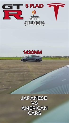 GT R vs Tesla Plaid – Torque Wins Late
