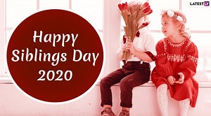 National Siblings Day Images & HD Wallpapers For Free Download Online: Wish Happy Siblings Day 2020 With WhatsApp Stickers and GIF Greetings | 🙏🏻 LatestLY