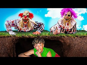 EXTREME Hide And Seek VS Scary CLOWNS!
