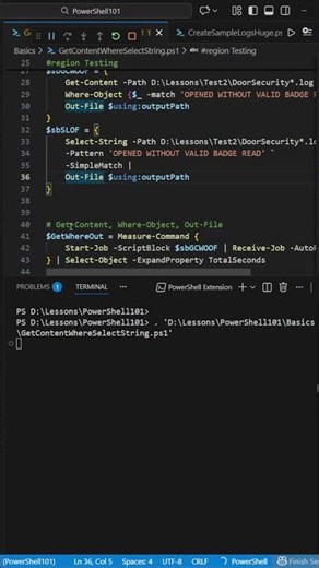 Select-String is Faster in #powershell #scripting