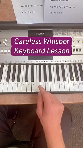 1.1K views | Careless Whisper, keyboard lesson, piano tutorial, George Michael alto saxophone music song | Roger Tomlin Music | Facebook