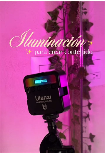 Crea contenido espectacular con luz LED RGB