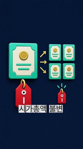 액면분할하면 주식이 싸진다? 착각입니다 #국장 #액면분할