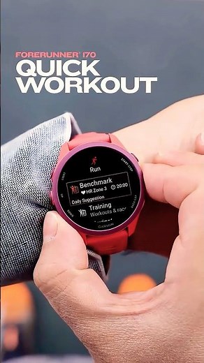 Quick Workouts | Forerunner 170 | Garmin