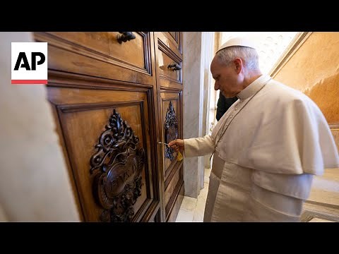 Pope Leo unseals papal apartment at the Vatican