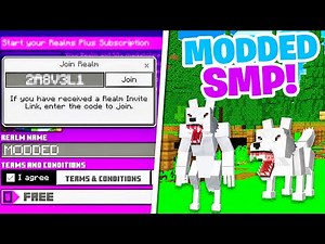 *New* MODDED Realm For MCPE 1.20+ (REALM CODE) | Minecraft Bedrock Edition 2024