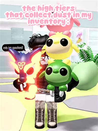 I love all my pets equally I say as I equip my wood pigeon #robloxfyp #roblox #trend #adoptme #adoptmepets