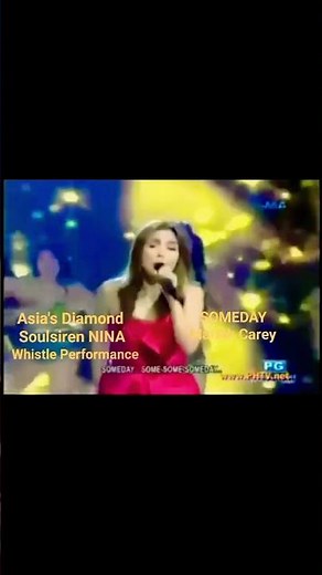 SOMEDAY 🎶❤️♦️ Whistle Performance, Mariah Carey, Asia's Diamond Soulsiren NINA.