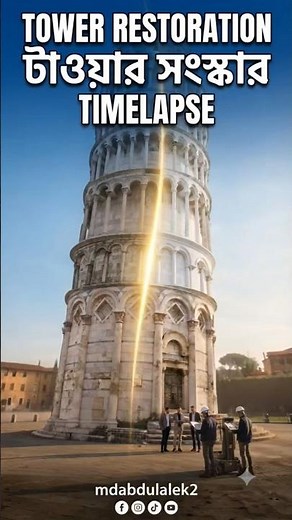 Restoring the Leaning Tower of Pisa | How Italy Preserved Its Most Famous Landmark #pisa #shorts