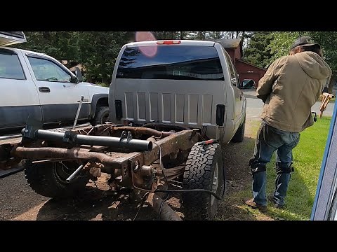 Chevy Silverado FRAME ROT! Replacing the DANGEROUS Fuel Tank Cross-Member