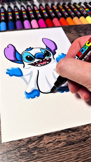 How to Draw a Cute Ghost Stitch for Halloween