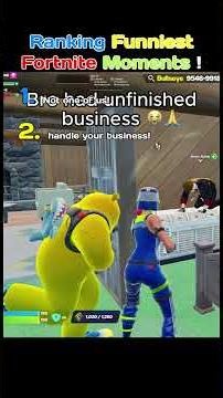 Ranking Funniest Fortnite Moments! #fortnite #fortnitefunny #shorts