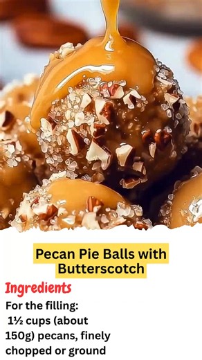 Full Recipe: https://serile.com/pecan-pie-balls-with-butterscotch...