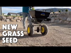 PLANTING NEW GRASS SEED - New Construction Project Lawn