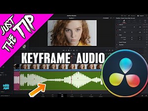 How to KEYFRAME AUDIO in DaVinci Resolve - JUST THE TIP