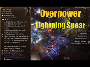 Permanent Overpower Snapshot Lightning Spear | Diablo 4 | Season 7