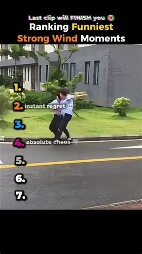 Ranking Best Strong Wind Fails 😂 #shorts