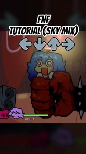 FNF - Sky: REBORN [TUTORIAL SKY MIX] [1 Million Update] (FNF MOD) #shorts