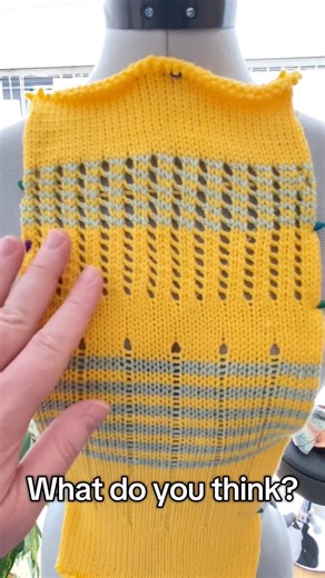 The fabric detail on this vest is insane #knittingaddiction #loveknitting