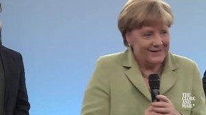 18K views · 145 reactions | German chancellor Angela Merkel tells a Palestinian refugee that "politics is sometimes hard," and "some people will have to go back," after the girl describes her family's plight. | The Globe and Mail | Facebook