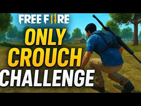 😱 Only Crouch Challenge in Free Fire | Impossible Full Match Gameplay!