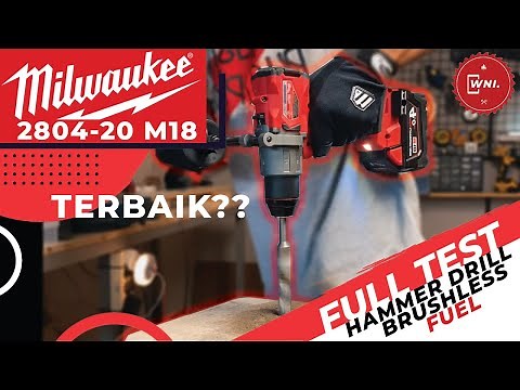 FULL TEST!!! MILWAUKEE HAMMER DRILL 2804-20 M18 fuel brushless