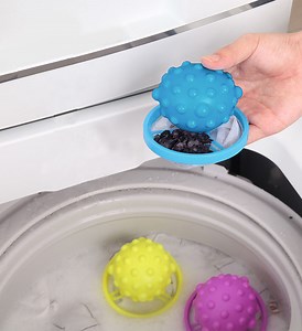 Watch Washing Machine Hair Catcher Household Reusable Floating Lint Traps on Amazon Live