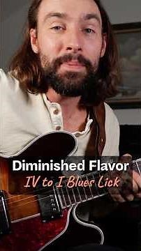 Secret Weapon Blues Lick - Diminished IV to I Passing Phrase!
