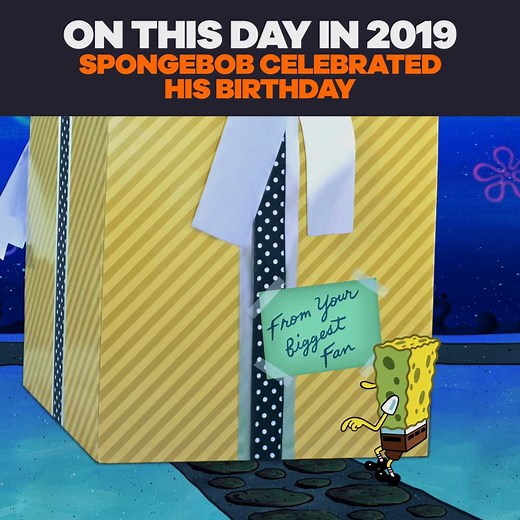 On this day, SpongeBob celebrated his birthday and things got... meta! | Nickelodeon's On This Day